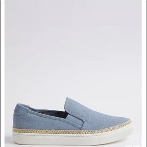 Torrid Denim + Espadrille Slip Ons